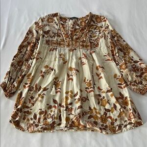 Lance Cade Boho Print Blouse
